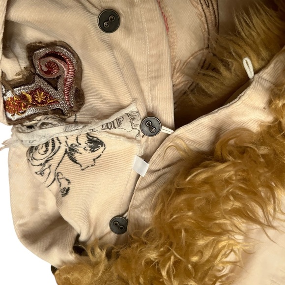 Johnny Was Vintage Cargo Cordorouy Jacket With Butterfly embroidery - Picture 10 of 13